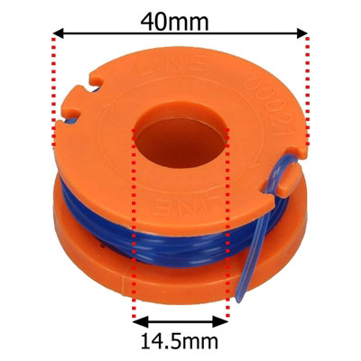SPARES2GO 2.5m Line Spool Cover compatible with Mac Allister MGTP18Li Strimmer Trimmer