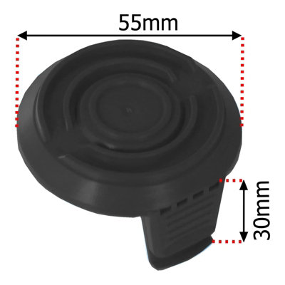 SPARES2GO 2.5m Line Spool & Cover compatible with McGregor MCT1825 MCT2X1825 18v Strimmer Trimmer 1.5mm