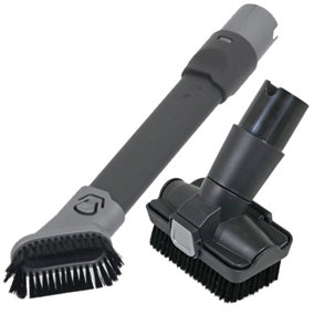 SPARES2GO 2-in-1 Tool Kit compatible with Shark Lift-Away Rotator Vacuum Cleaner Crevice Upholstery Dusting Brush Set