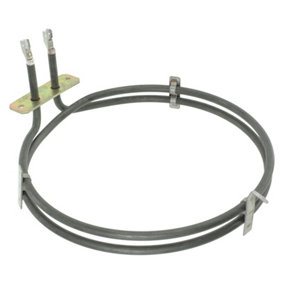 SPARES2GO 2 Turn Heater Element compatible with Hygena & Diplomat Fan Oven / Cooker 2000W