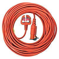 SPARES2GO 20 Metre Mains Power Cable & Lead Plug compatible with Bosch Rotak Lawnmower (20m)