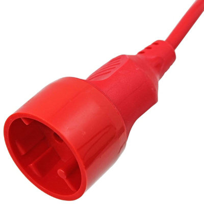 SPARES2GO 20m Mains Power Cable UK 3 Pin Plug Compatible with Qualcast Lawnmower Strimmer