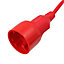 SPARES2GO 20m Mains Power Cable UK 3 Pin Plug compatible with Ryobi Lawnmower