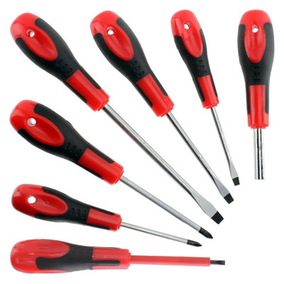 SPARES2GO 21 Piece Large & Small Magnetic Tip Screwdriver and Bit Set