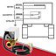 SPARES2GO 22mm Motorised 2 Port Inline Zone Valve compatible with Honeywell V4043 V4043H1056