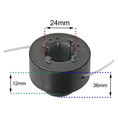 SPARES2GO Twin Line & Spule Für Ozito Rasentrimmer – Passend Für LTR-300, OZLT550WA