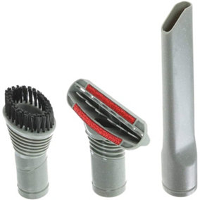 SPARES2GO 3 Piece Brush Crevice Mini Tool Kit compatible with Vax Blade 24V 32V Vacuum Cleaner