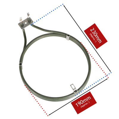 Elemento Del Forno A Ventola Genuine Electrolux EOB53000X EU ENV06 2400W
