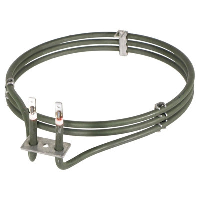 SPARES2GO 3 Turn Heating Element for Zanussi ZOB230X ZOB330W ZOB330X ZOB343X ZOB353X Fan Oven 2000w