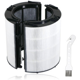 SPARES2GO 360 HEPA Filter compatible with Dyson DP04 HP04 HP07 HP09 PH01 PH02 TP04 TP06 + Cleaning Brush