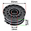 SPARES2GO 3m Line & Spool compatible with Bosch Art 24 27 30 36 LI Strimmer Trimmer