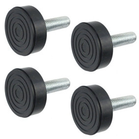 SPARES2GO 4 x Universal Oven Cooker 10mm Thread Adjustable Screw Foot Leg Spare Part