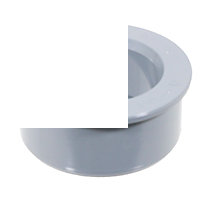 SPARES2GO 40mm Boss Adaptor Solvent Weld Soil Stack Waste Pipe Reducer Push Fit Seal Ring (Grey)