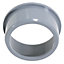 SPARES2GO 50mm Boss Adaptor Solvent Weld Soil Stack Waste Pipe Reducer Push Fit Seal Ring (Grey)
