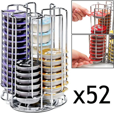 SPARES2GO 52 Rotating T-Disc Holder Rack Compatible with Tassimo Coffee ...