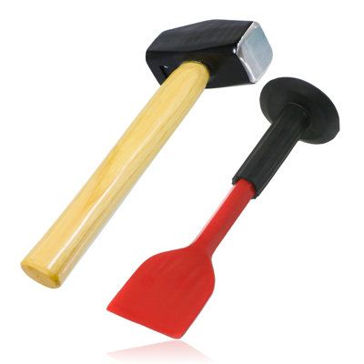 SPARES2GO 57mm Chisel Brick Bolster Hand Protector Heavy Duty Stone