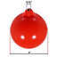 SPARES2GO 6" Ball Float for Toilet Cistern Ballcock Flush Valve BS 2456 (Plastic with 5/16" Brass Thread Fitting)