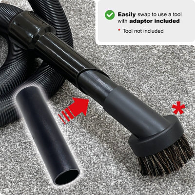 Tubo Aspirapolvere Numatic Henry Tubo Per Aspirapolvere Numatic Henry/Hetty – Lunghezza 2,5 Metri, Diametro 32mm, Colore Nero, Compatibile Con Molti Modelli Tubo Flessibile 32mm