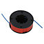 SPARES2GO 8m Line & Spool compatible with Mac Allister MGT300 MGTP300 Strimmer Trimmer
