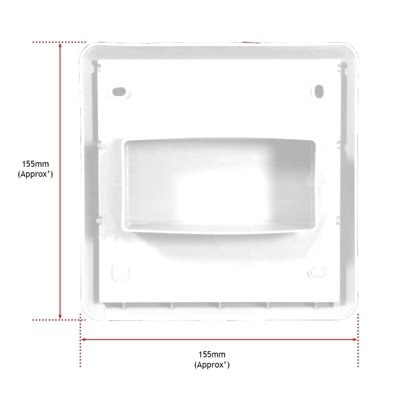 Thetford 50755 Ventilatorset Ventilator Kit Für Kühlschrank Camping W Wohnmobil Schwarz