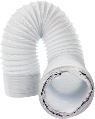 SPARES2GO Air Conditioner Hose Pipe PVC Duct Extension Kit (6m, 5")