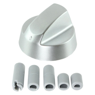 SPARES2GO Air Fryer Knob Silver Switch Universal Dial Button Multi ...