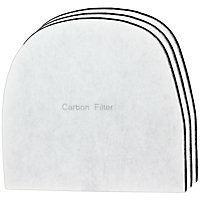 SPARES2GO Air Purifier Carbon Filters compatible with Ebac 2000e 2200e 2400e 2600e 2600ex 2650e 2800e 2800ex 2850e (Pack of 3)