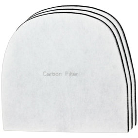 SPARES2GO Air Purifier Carbon Filters compatible with Ebac 2000e 2200e 2400e 2600e 2600ex 2650e 2800e 2800ex 2850e (Pack of 3)