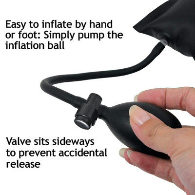 SPARES2GO Appliance Lifter Air Wedge Shim Levelling Shock Absorber Inflatable Stabiliser Bag
