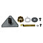 SPARES2GO Bearing Kit compatible with Crosslee Tumble Dryer Rear Drum Shaft Replacement
