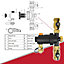 SPARES2GO Boiler Filter 22mm Inline Magnetic Mini Central Heating Compression Pipe Valve