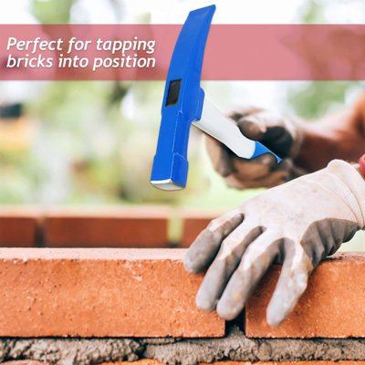 SPARES2GO Brick Hammer Chisel 24oz Heavy Duty Fibreglass Handle Non ...