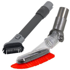 SPARES2GO Brush Kit compatible with Shark Rotator Lift-Away Vacuum Cleaner Soft Dusting Crevice Tool Attachment Set