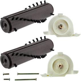SPARES2GO Brushroll + End Cap Kit compatible with GTech AirRam DM001 AR01 AR02 AR03 AR05 Cordless Vacuum