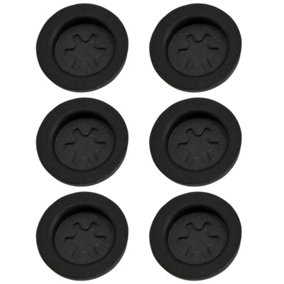 SPARES2GO Burst Disc Seal for TRITON Shower Electric Membrane PRD Seals Discs Black x 6