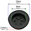 SPARES2GO Burst Disc Seal for TRITON Shower Electric Membrane PRD Seals Discs Black x 6