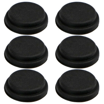 SPARES2GO Burst Disc Seal for TRITON Shower Electric Membrane PRD Seals Discs Black x 6