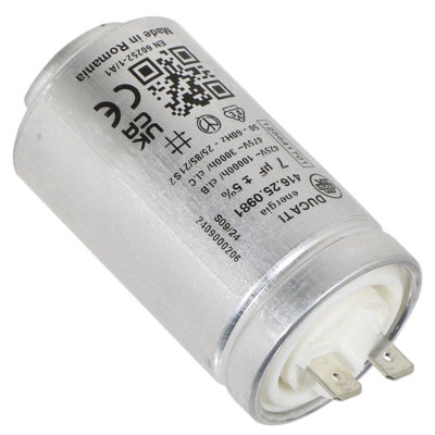SPARES2GO Condensateur pour Whirlpool sèche-linge SLC71 (7 µF