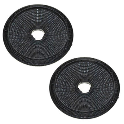 SPARES2GO Carbon Charcoal Filters compatible with De Dietrich HW8629E1 Cooker Hood / Extractor Fan Vent (Pack of 2, 190mm)