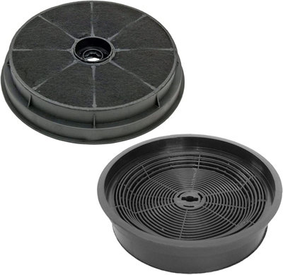 SPARES2GO Carbon Charcoal Vent Filter compatible with B&Q Cata Designair Cooke & Lewis Cooker Extractor Hood (Pack of 2 Filters)