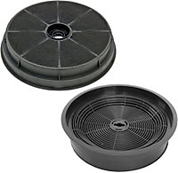 SPARES2GO Carbon Charcoal Vent Filter compatible with CDA Cooker Extractor Hood (Pack of 2 Filters)