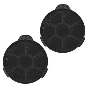 SPARES2GO Carbon Charcoal Vent Filter compatible with Cooke & Lewis Extractor Cooker Hood (Pack of 2)