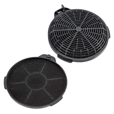 SPARES2GO Carbon Charcoal Vent Filter compatible with Cooke & Lewis Extractor Cooker Hood (Pack of 2)