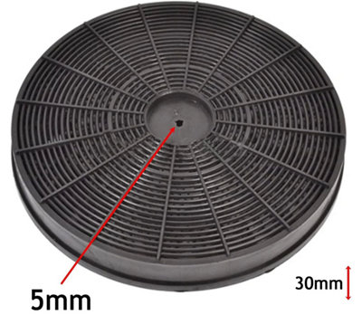 SPARES2GO Carbon Charcoal Vent Filter compatible with New World CHE17000 Cooker Hood Extractor Fan Type EFF54 F233