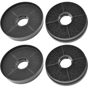 SPARES2GO Carbon Filter compatible with Lamona HJA2480 HJA2908 LAM2401 Cooker Hood Extractor Vent Fan (Pack of 4)