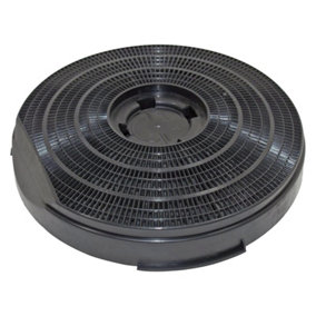 SPARES2GO Carbon Filter compatible with Philips Whirlpool Charcoal Cooker Hood Round Fan Vent Type 34 260 mm x 50 mm