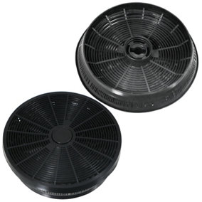 SPARES2GO Carbon Filters for Belling Beko Hotpoint Indesit Stoves and New World Cooker Hood Extractors (Pack of 2)