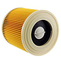 SPARES2GO Cartridge Filter compatible with KARCHER WD2 MV2 IPX4 A2676 A2901 NT27/1 Wet & Dry Vacuum