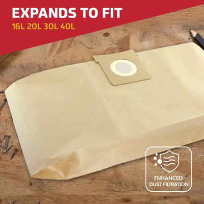 Sacchetto Aspirapolvere Titan TTB774VAC 16L - Riutilizzabile In Microfibra