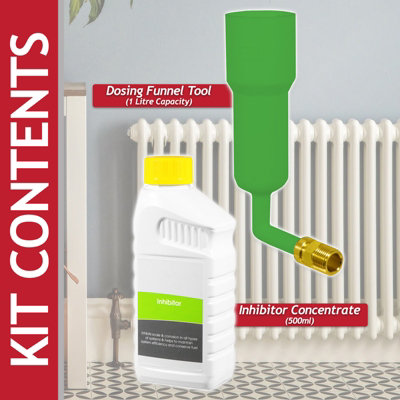 SPARES2GO Central Heating Inhibitor Concentrate Anti Corrosion Liquid ...